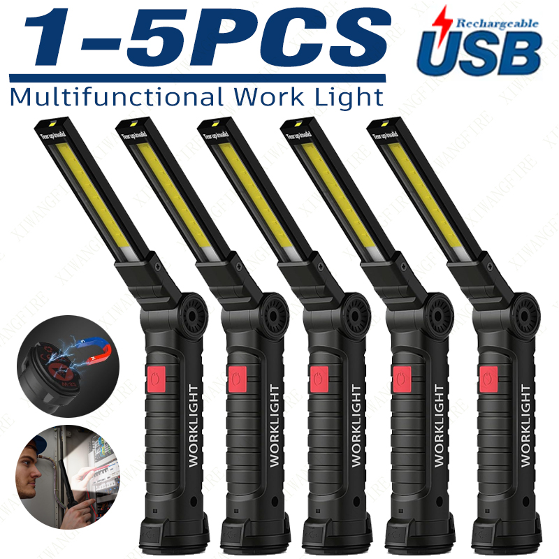 Outdoor Camping Adventure Lamp - Lampu senter lipat USB, lampu berkemah