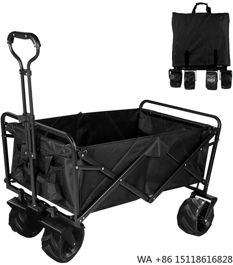 Outdoor Camping Wagon - Gerobak Lipat Portabel Tugas Berat Roda