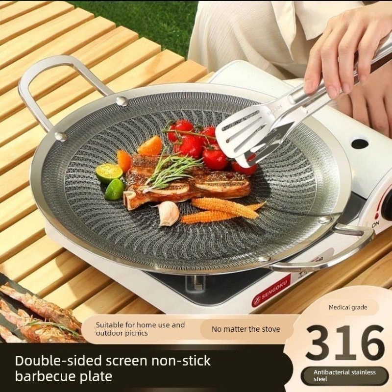 Outdoor Camping Heater For Tent - Panci Panggangan BBQ Multifungsi Baja Tahan