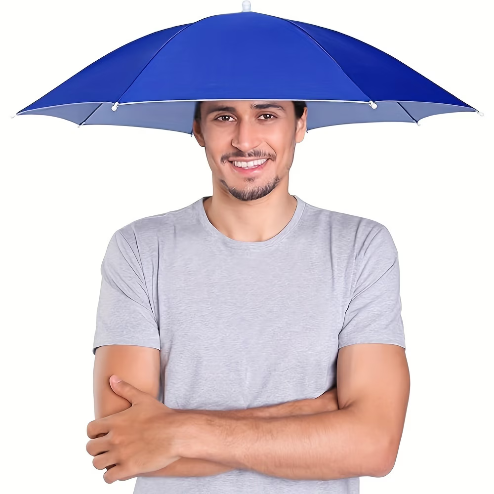 Outdoor Camping Hat - Topi Payung dengan Ikat Kepala Elastis,