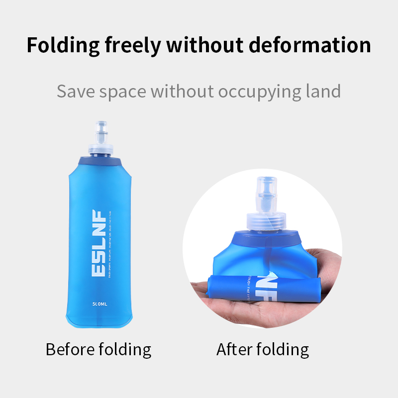 Collapsible Water Bottle - Botol Air Lipat 500ml, Soft Flask