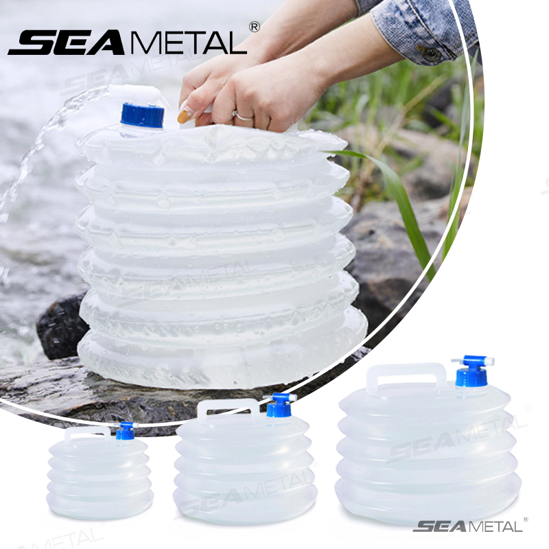 Collapsible Water Bottle - SEAMETAL 5L-15L Ember Lipat Mobil Portabel