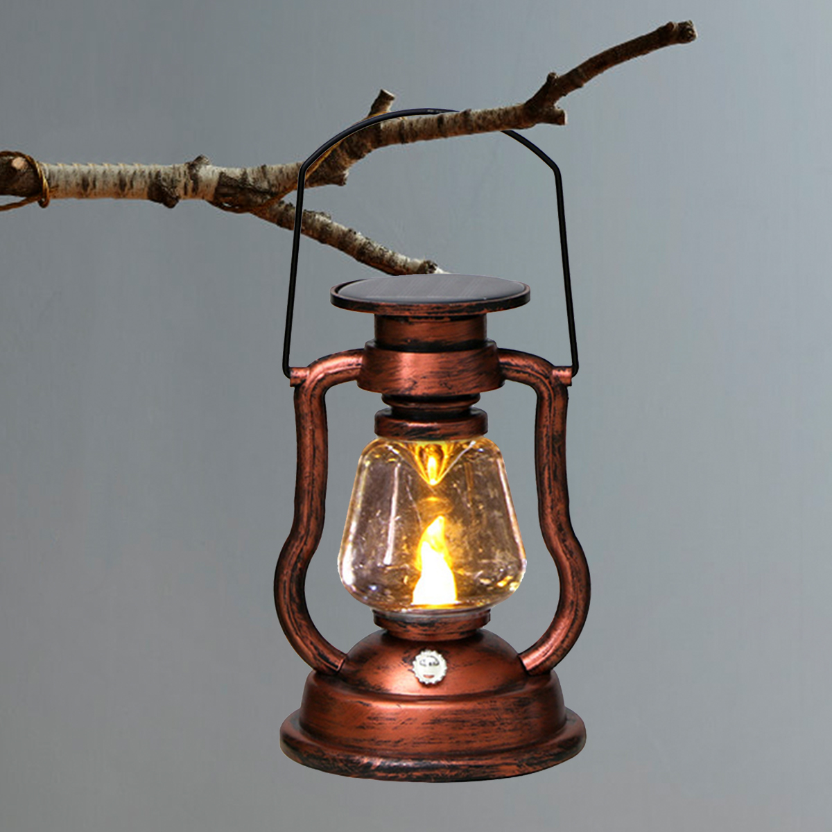 Outdoor Camping Adventure Lamp - Lampu Atmosfer Retro LED Tenaga Surya