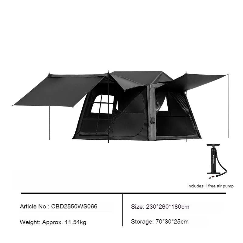 Outdoor Camping Inflatable Tent - Tenda Tiup Berkualitas Tinggi, Atap Lepas