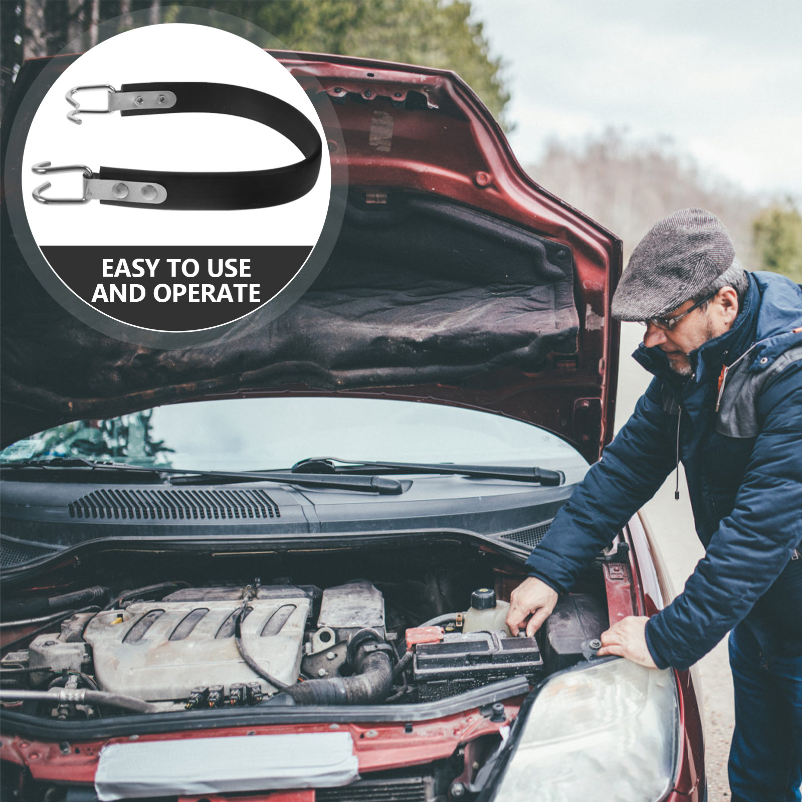 Outdoor Camping Box - Tali Pengangkat Baterai Mobil Tahan Banting