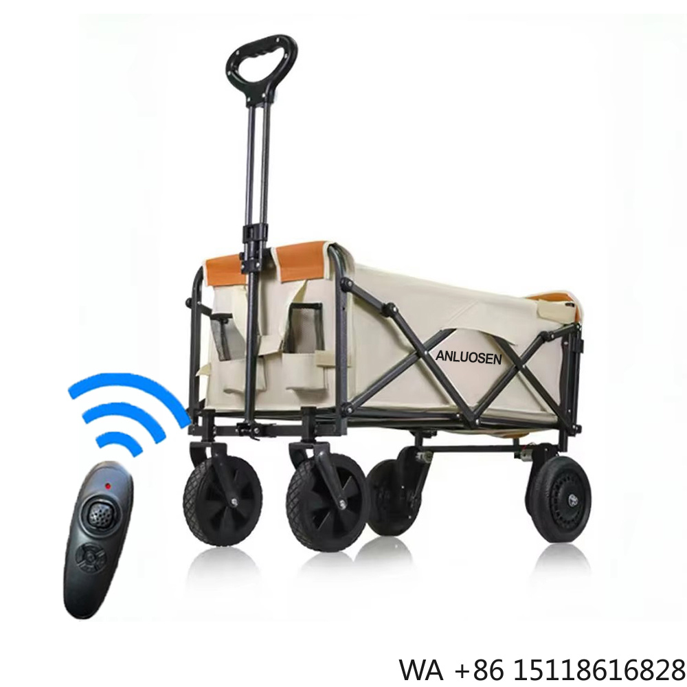 Outdoor Camping Wagon - Gerobak Camping Listrik Lipat 2000mAh Bertenaga