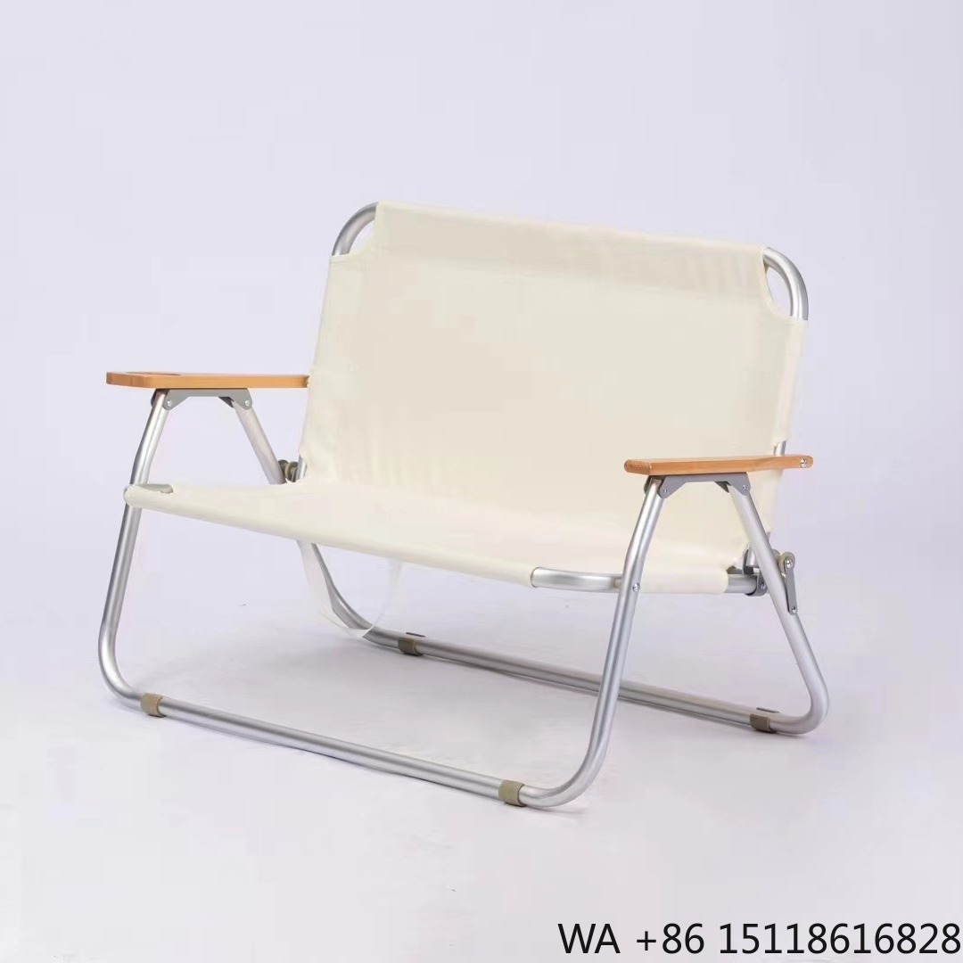 Outdoor Camping Recliner Chairs - Kursi Pantai Lipat 2 Orang, Tahan