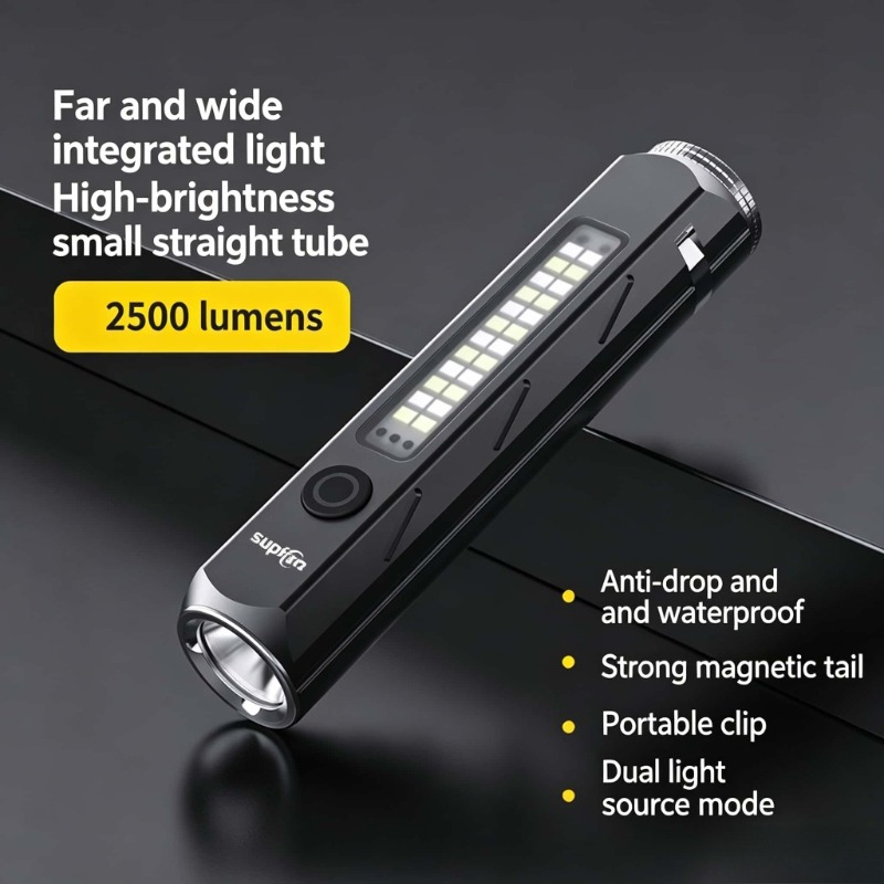 Outdoor Camping And Fishing - Senter LED Cahaya Kuat Pengisian Daya