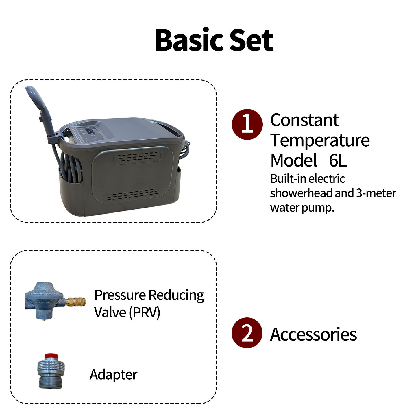Outdoor Camping Water Heater - Pompa Air & Kit Shower Camping