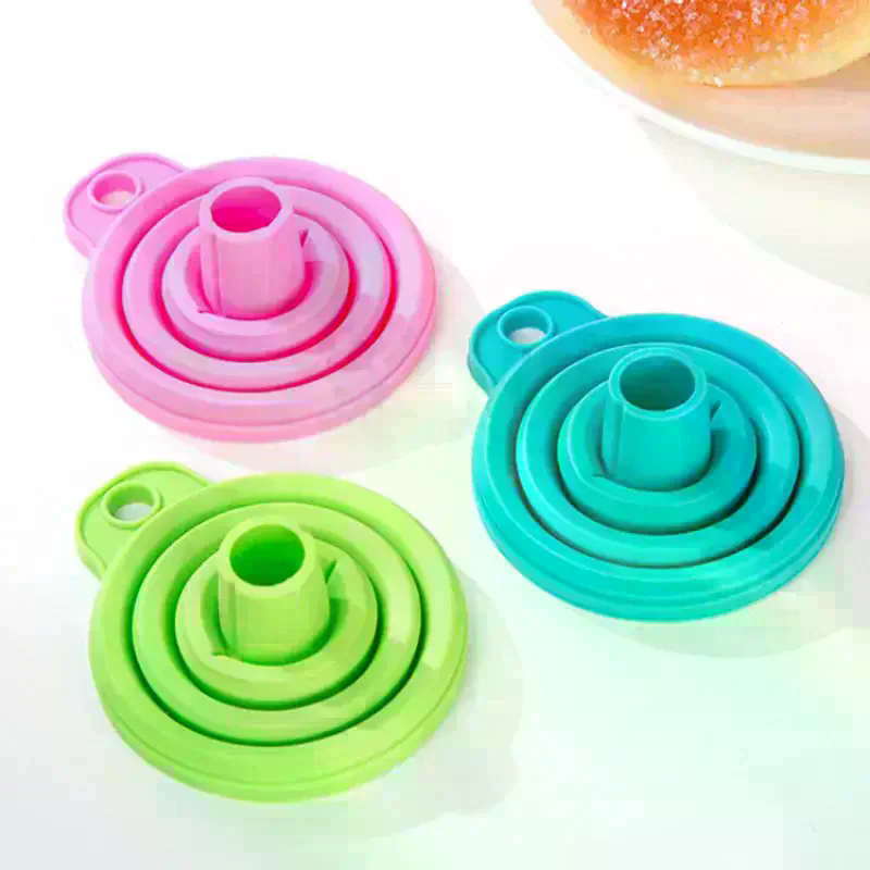 Collapsible Water Bottle - Set Corong Silikon Lipat 10 Buah,