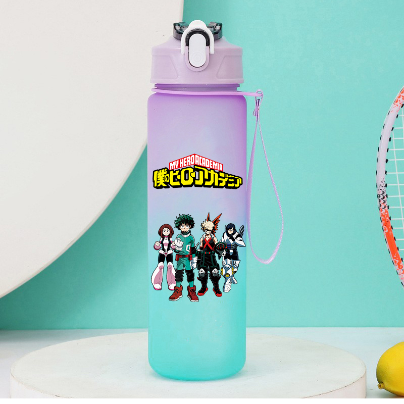 Outdoor Camping Water Tank - 750Ml Botol Air Jerami Anime My
