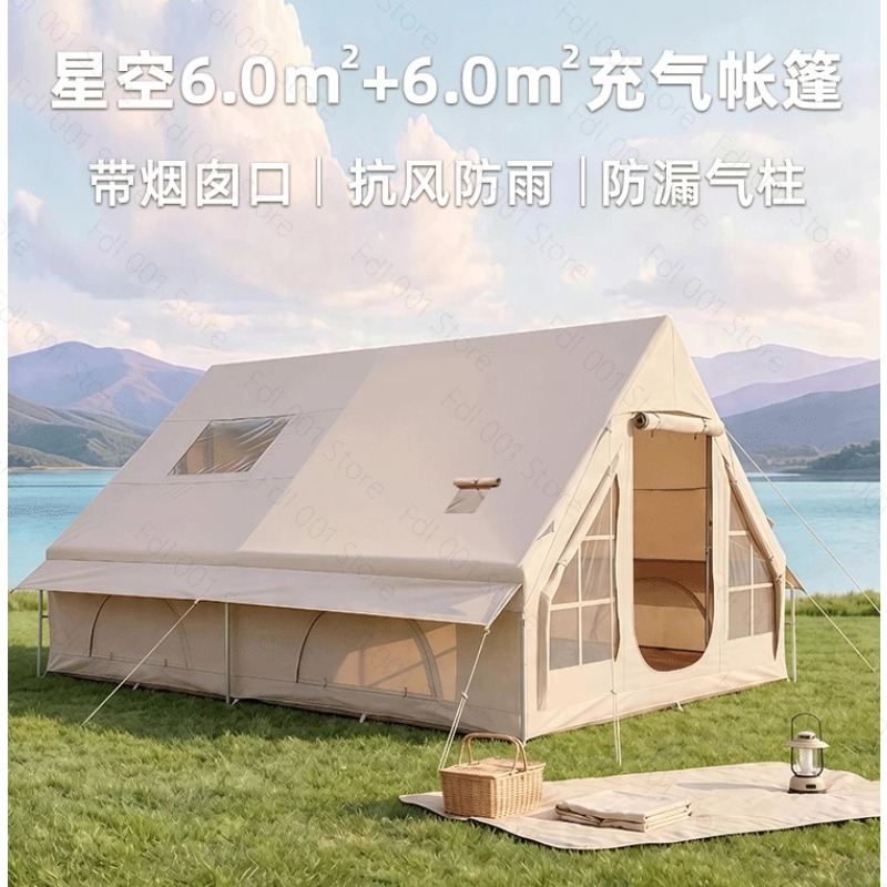 Outdoor Camping Inflatable Tent - Tenda tiup 12 m2 mewah ringan