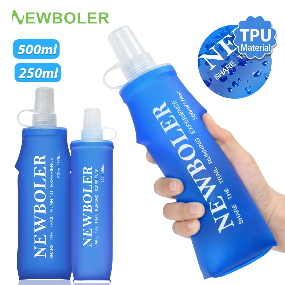 Collapsible Water Bottle - NEWBOLER 250Ml/500Ml Botol Air Ukuran Gigitan
