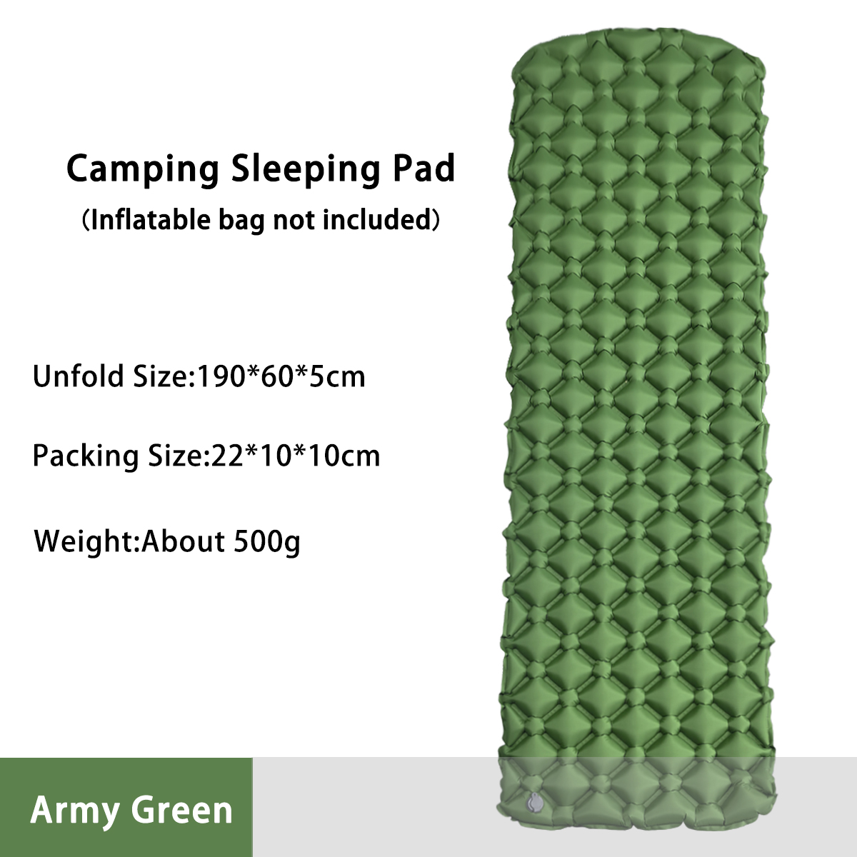 Outdoor Camping Inflatable Tent - Kasur Tiup untuk Berkemah di Tenda,