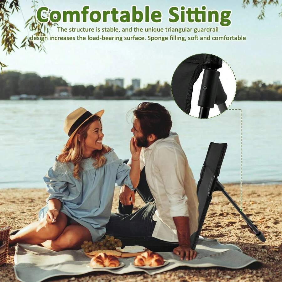 Kursi Lipat Portabel untuk Ber - Outdoor Camping Recliner Chairs ulasan dan harga