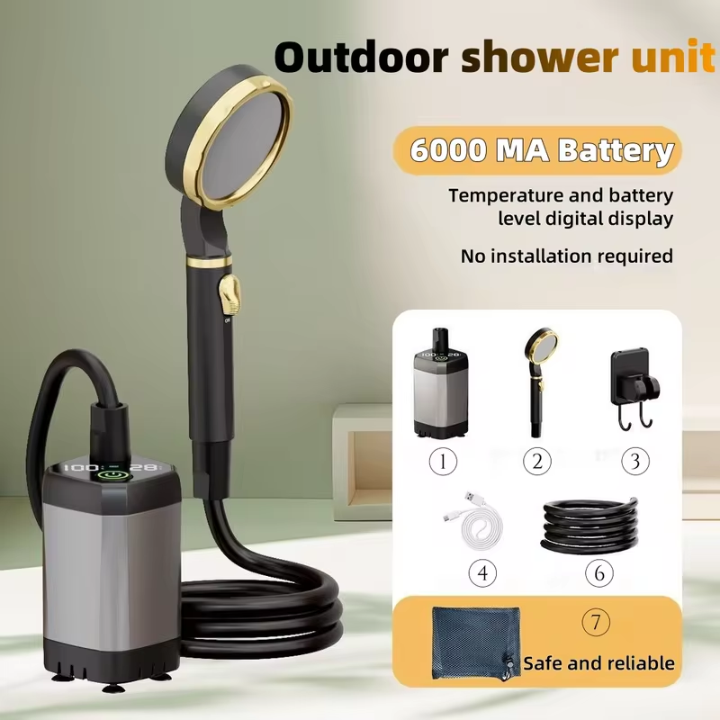 Unit Shower Listrik Portabel u - Outdoor Camping Kit ulasan dan harga