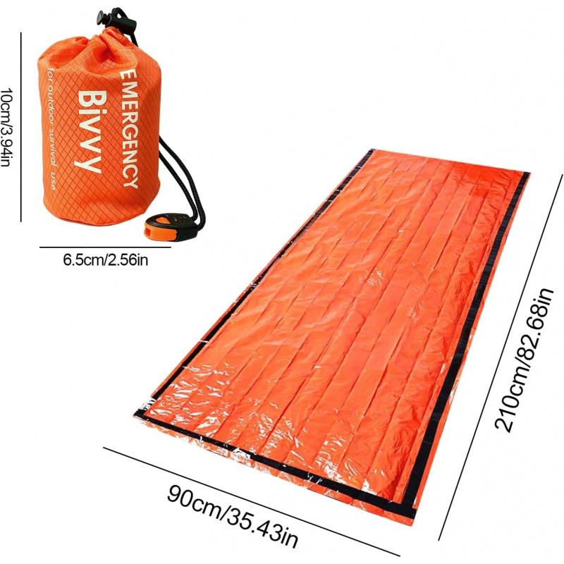 2 Paket Kantong Tidur Darurat, - Bivvy Bag Emergency ulasan dan harga