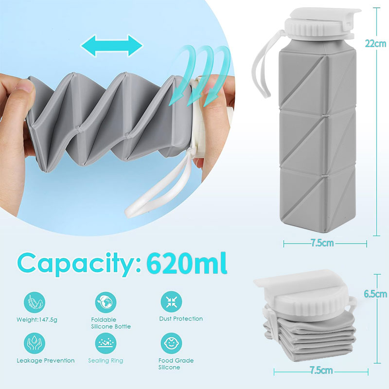 Gelas botol air dapat dilipat, - Collapsible Water Bottle ulasan dan harga