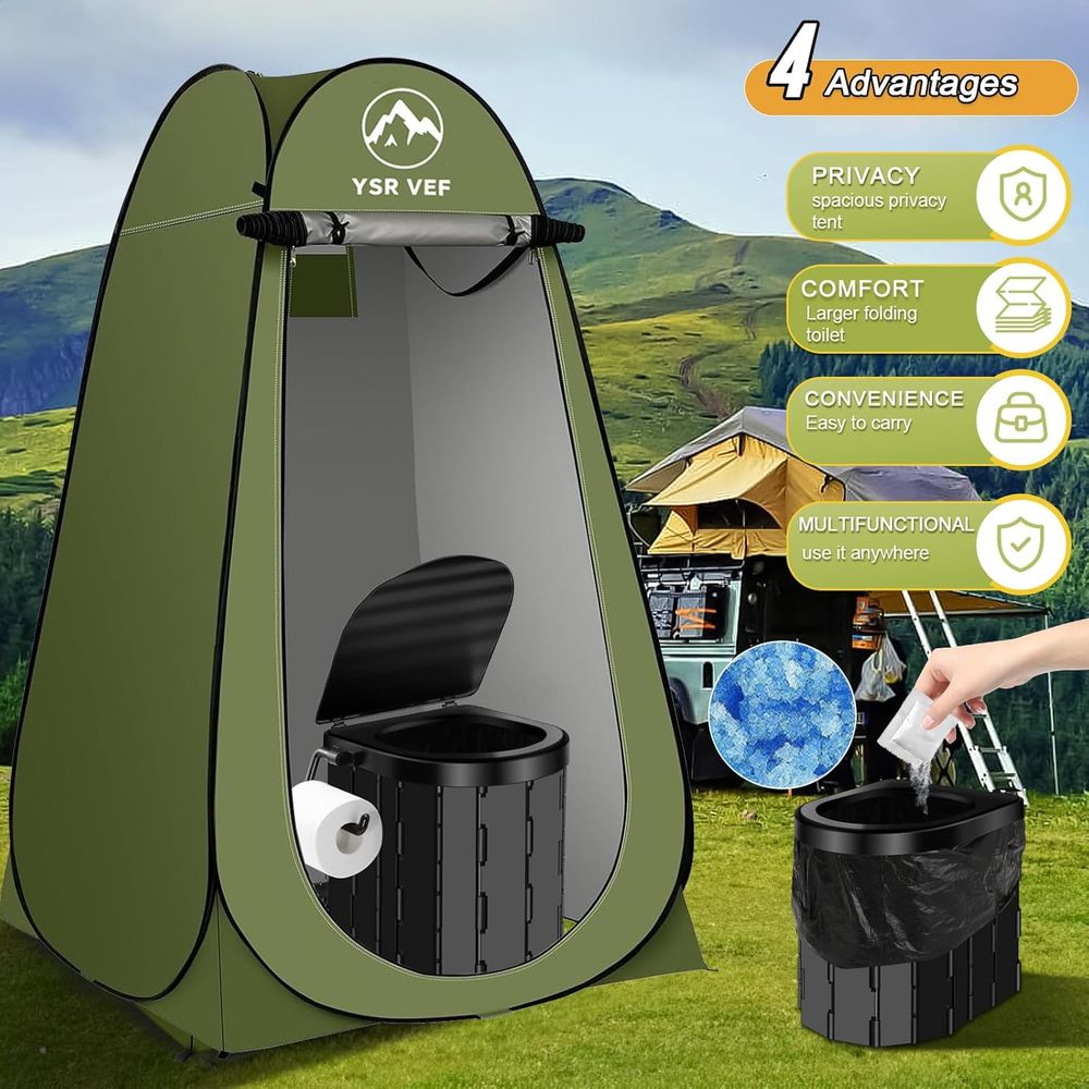 Perlengkapan Toilet Portabel,  - Outdoor Camping Kit ulasan dan harga