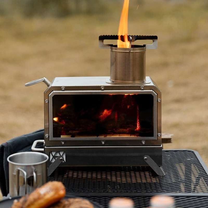 Kompor Kayu Bakar Persegi Stai - Outdoor Camping Stove ulasan dan harga
