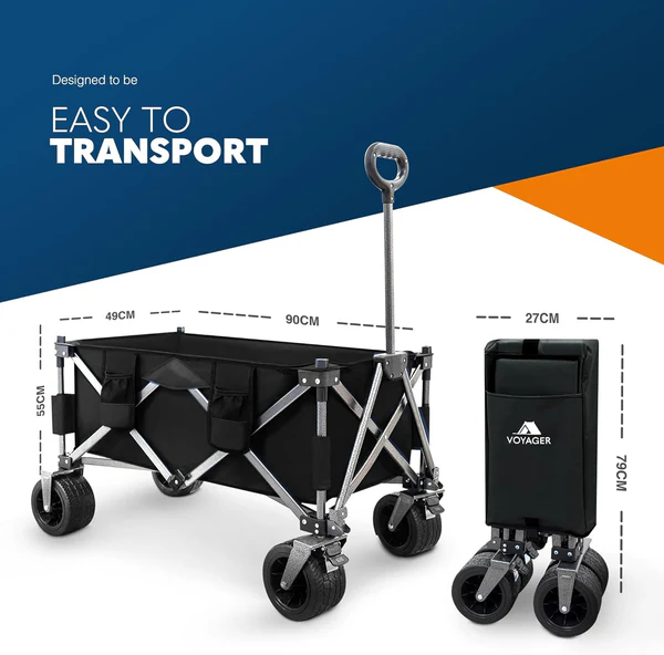 Gerobak Camping Lipat Portabel - Outdoor Camping Wagon ulasan dan harga