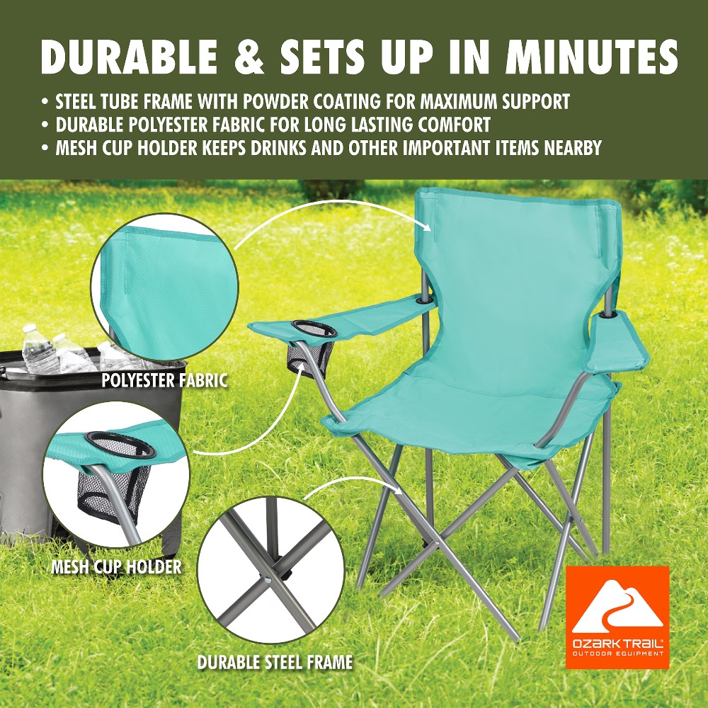 Kursi Lipat Quad untuk Berkema - Outdoor Camping Recliner Chairs ulasan dan harga