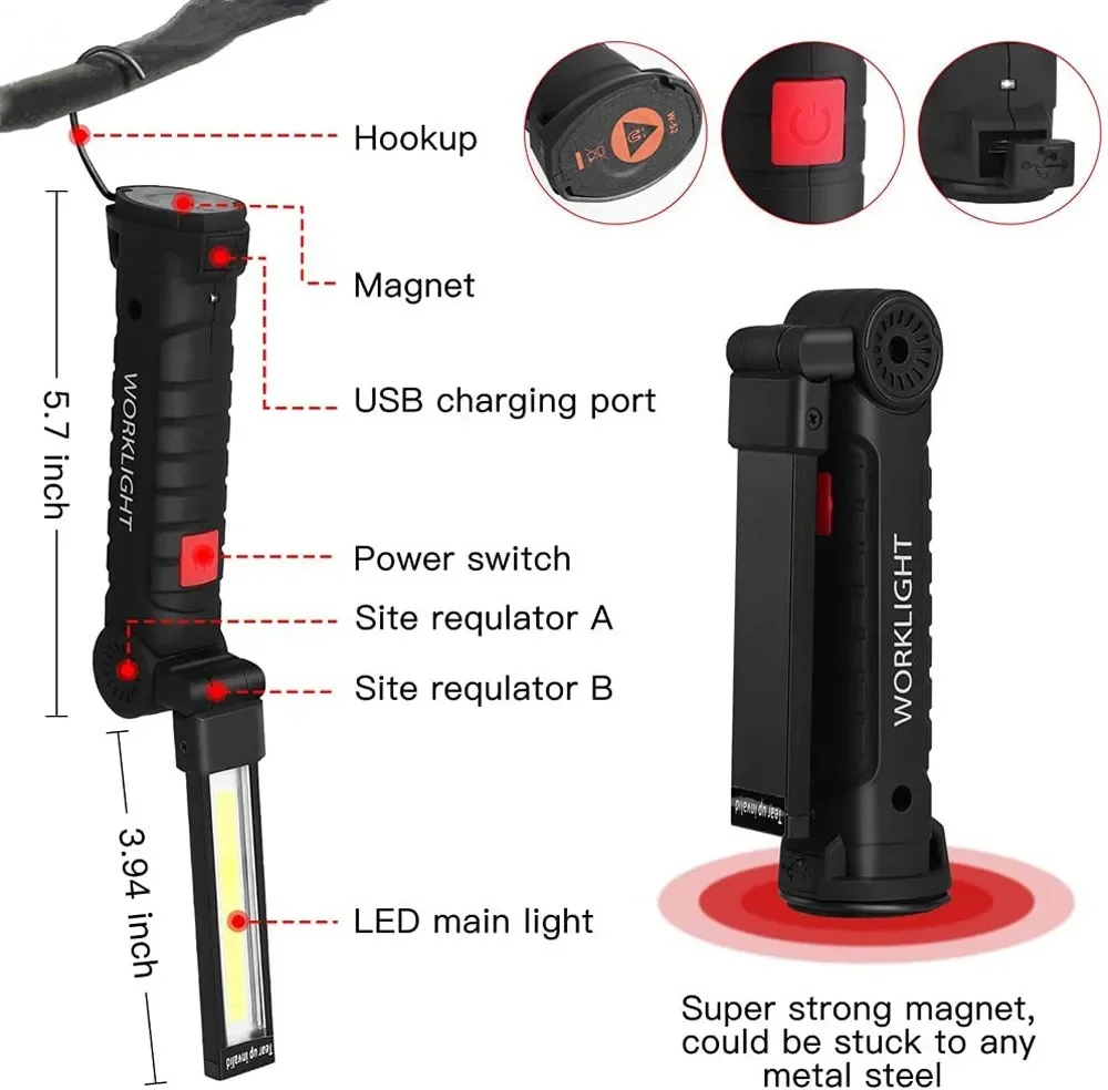 Senter LED COB Portabel Lampu  - Outdoor Camping Adventure Lamp ulasan dan harga