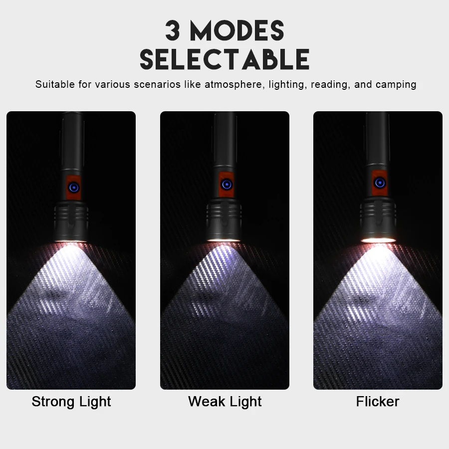Senter LED Daya Tinggi Senter  - Outdoor Camping And Fishing ulasan dan harga