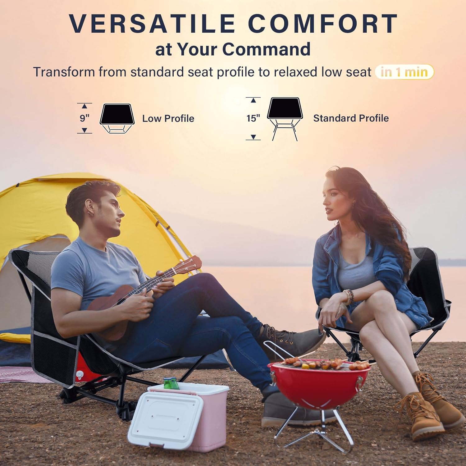 Kursi Camping Ringan, Kursi Ca - Outdoor Camping Recliner Chairs ulasan dan harga