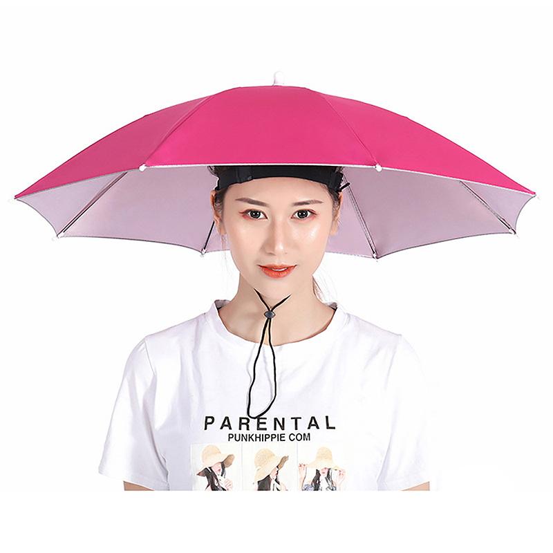 Topi Payung Portabel Anti Huja - Outdoor Camping Hat ulasan dan harga