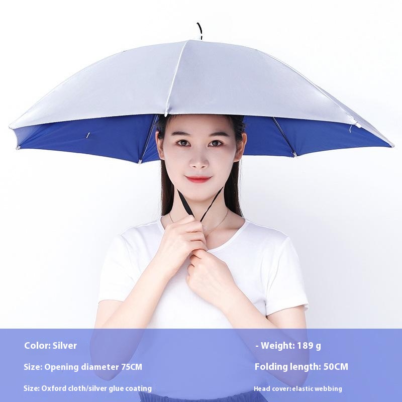 Topi Payung Portabel Anti Huja - Outdoor Camping Hat ulasan dan harga