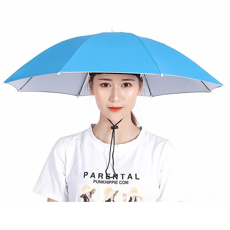 Topi Payung Portabel Anti Huja - Outdoor Camping Hat ulasan dan harga