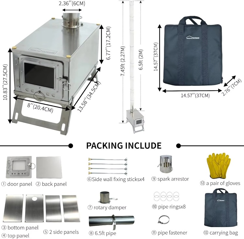 【Populer】DANCHEL S1 Kompor Ten - Outdoor Camping Stove ulasan dan harga
