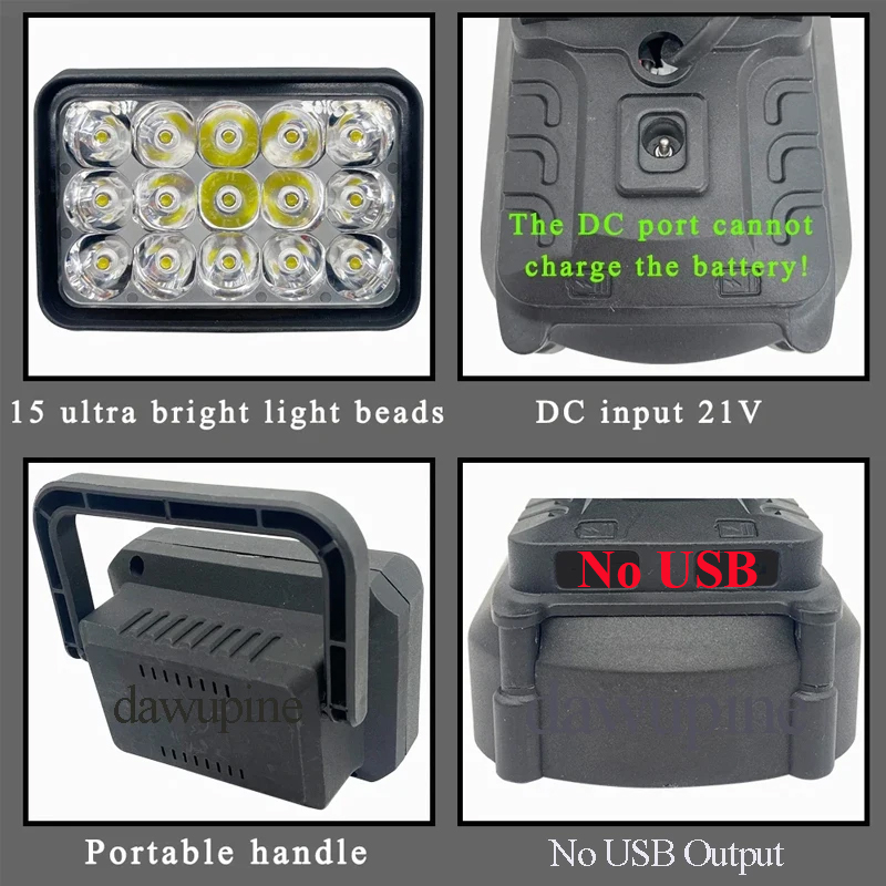 Untuk Makita 18V Baterai Li-io - Outdoor Camping Adventure Lamp ulasan dan harga