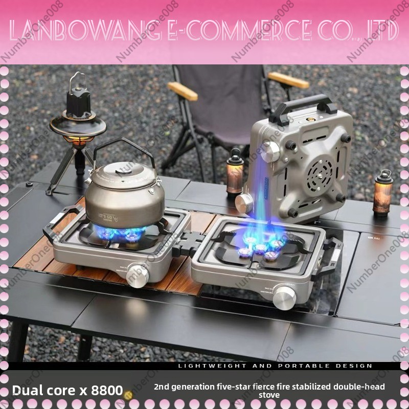 Kompor Camping Lipat Dua Tungk - Outdoor Camping Heater For Tent ulasan dan harga