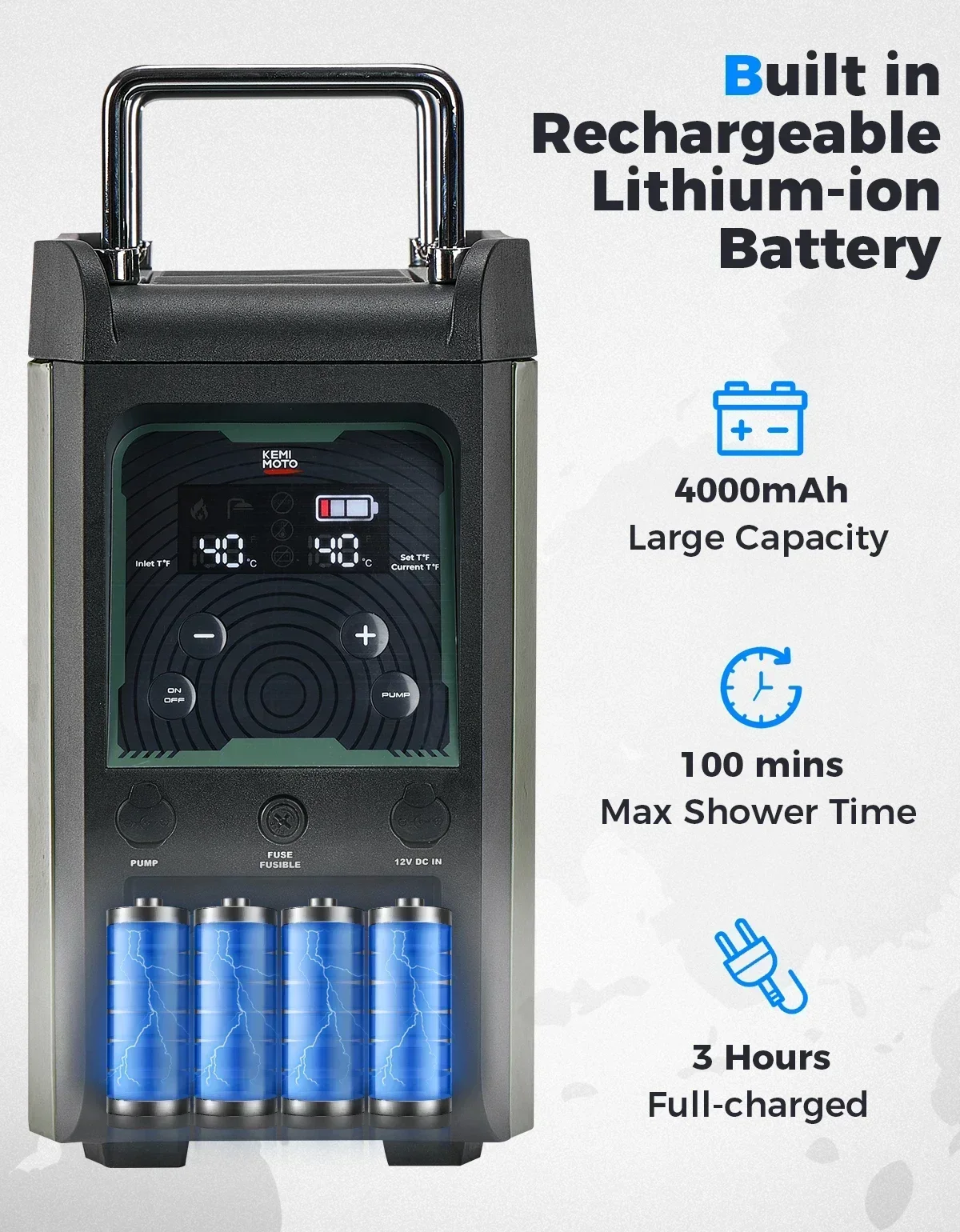 KEMIMOTO Pemanas Air Portabel  - Outdoor Camping Water Heater ulasan dan harga
