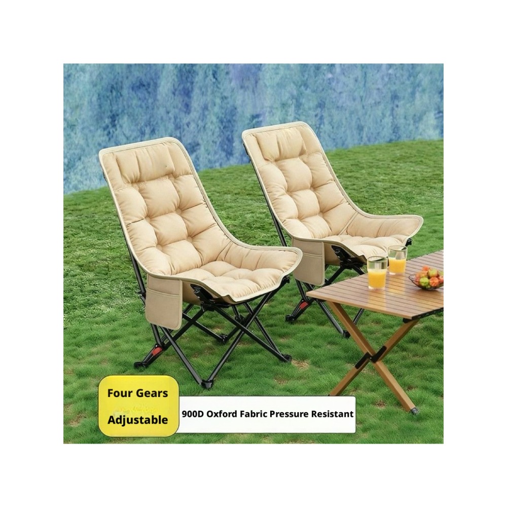 Kursi Lipat Santai Outdoor Ber - Outdoor Camping Recliner Chairs ulasan dan harga