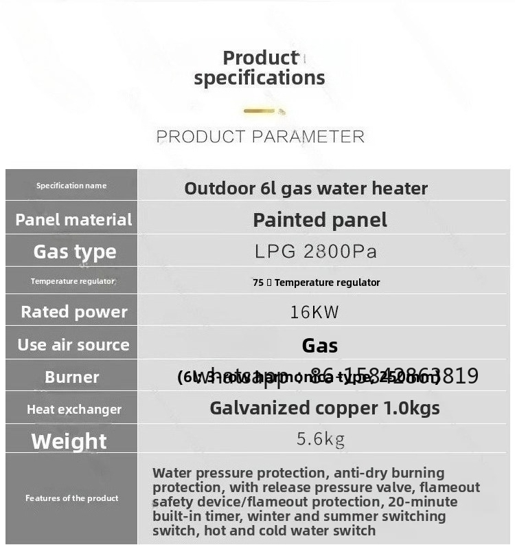 Pemanas Air Gas RV untuk Luar  - Outdoor Camping Water Heater ulasan dan harga