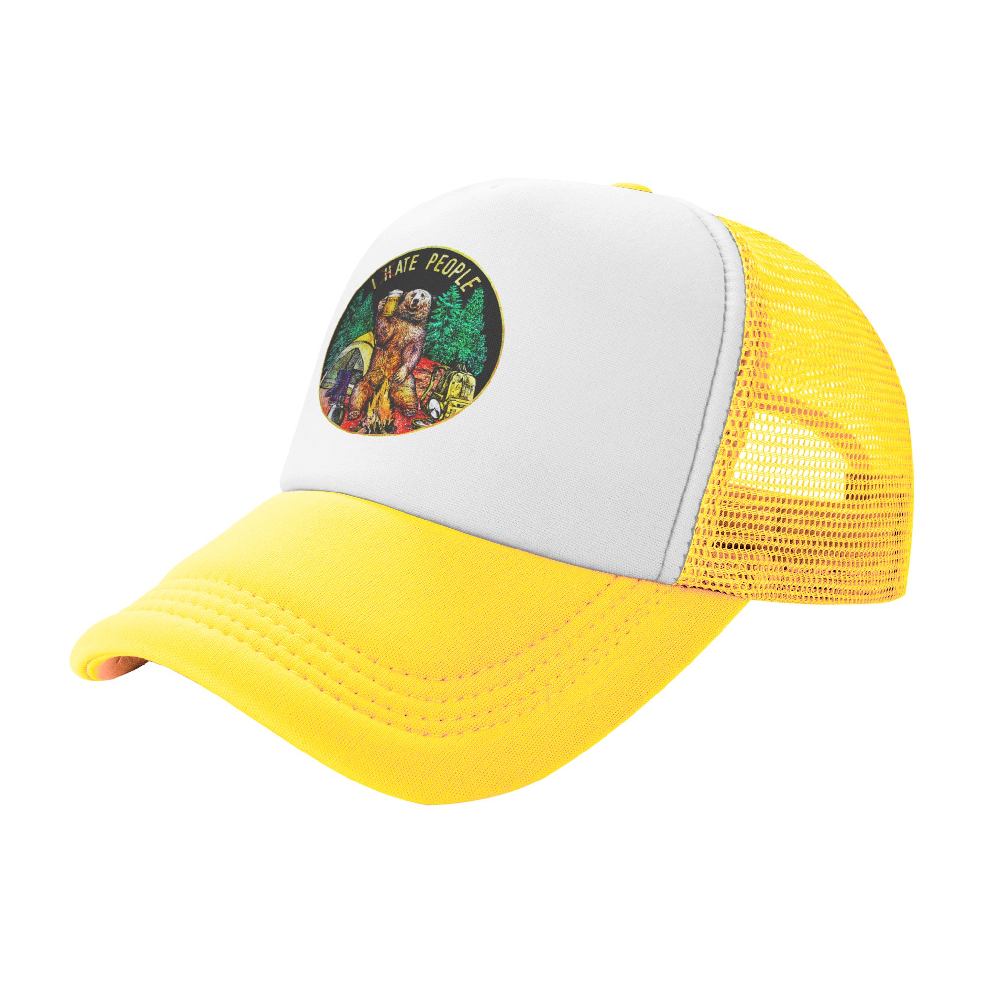 Topi Bisbol I Hate People Bear - Outdoor Camping Hat ulasan dan harga