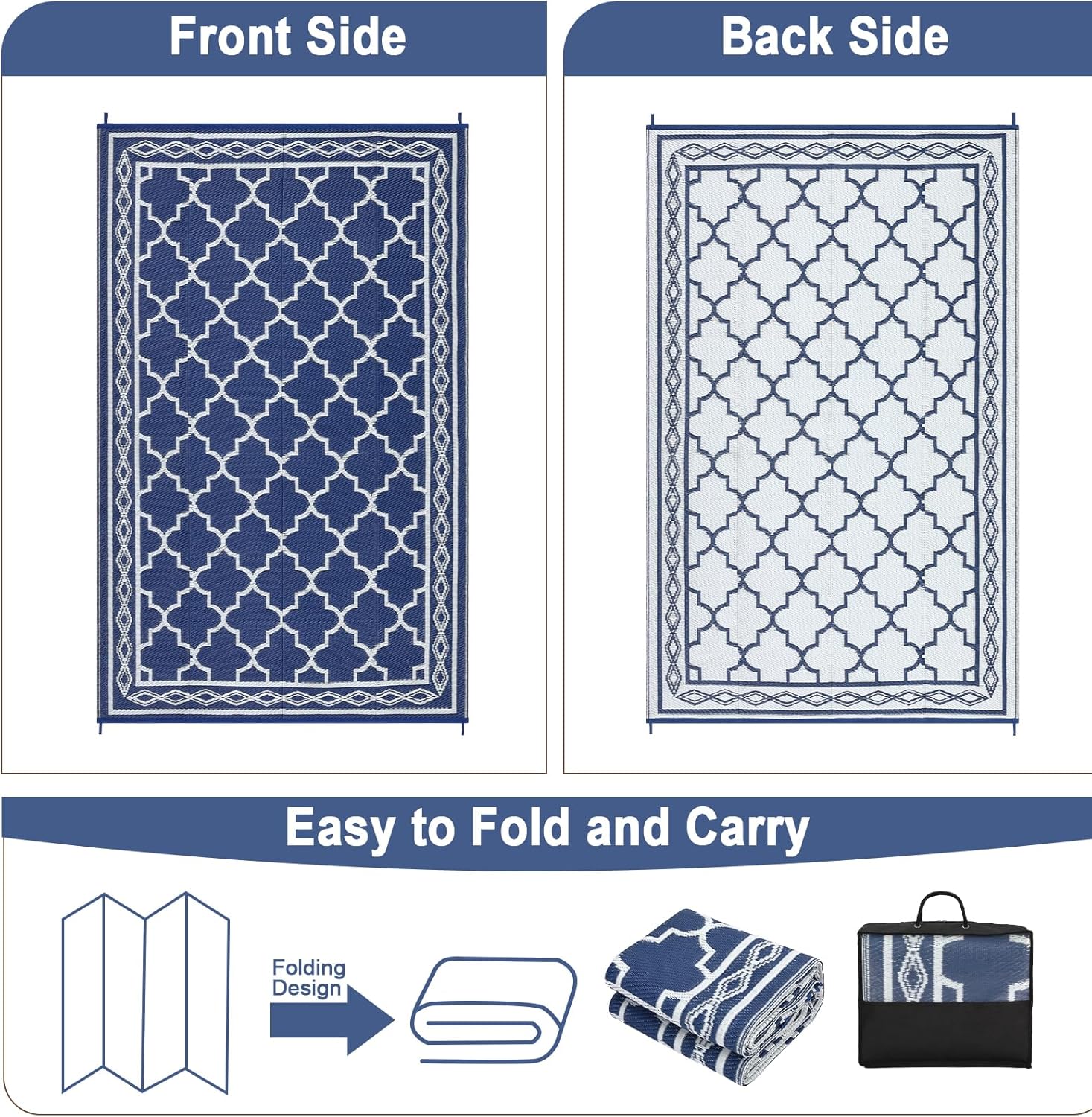Karpet Luar Ruangan Reversibel - Outdoor Camping Rugs 8X10 ulasan dan harga