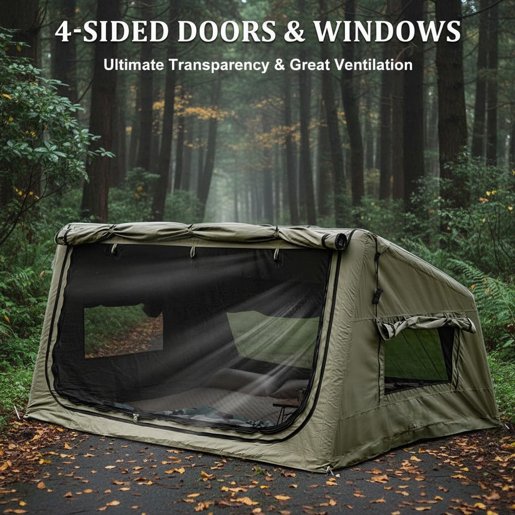 Tenda Camping Otomatis Tiup un - Outdoor Camping Inflatable Tent ulasan dan harga