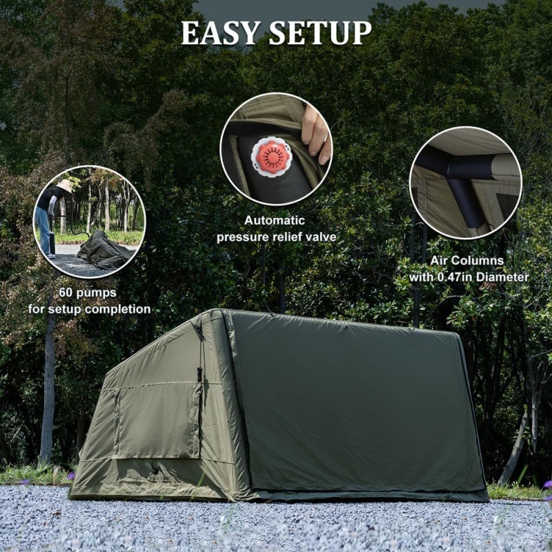 Tenda Camping Otomatis Tiup un - Outdoor Camping Inflatable Tent ulasan dan harga