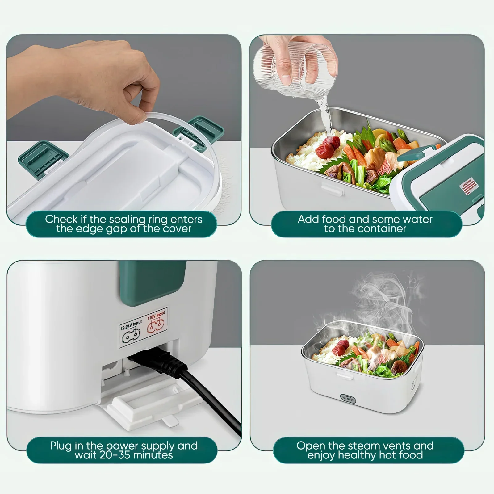 Kotak makan siang listrik, pen - Outdoor Camping Box ulasan dan harga