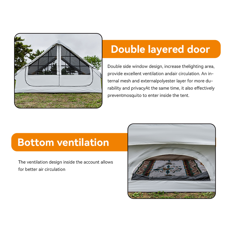 Tenda Camping Otomatis Tiup Ba - Outdoor Camping Inflatable Tent ulasan dan harga