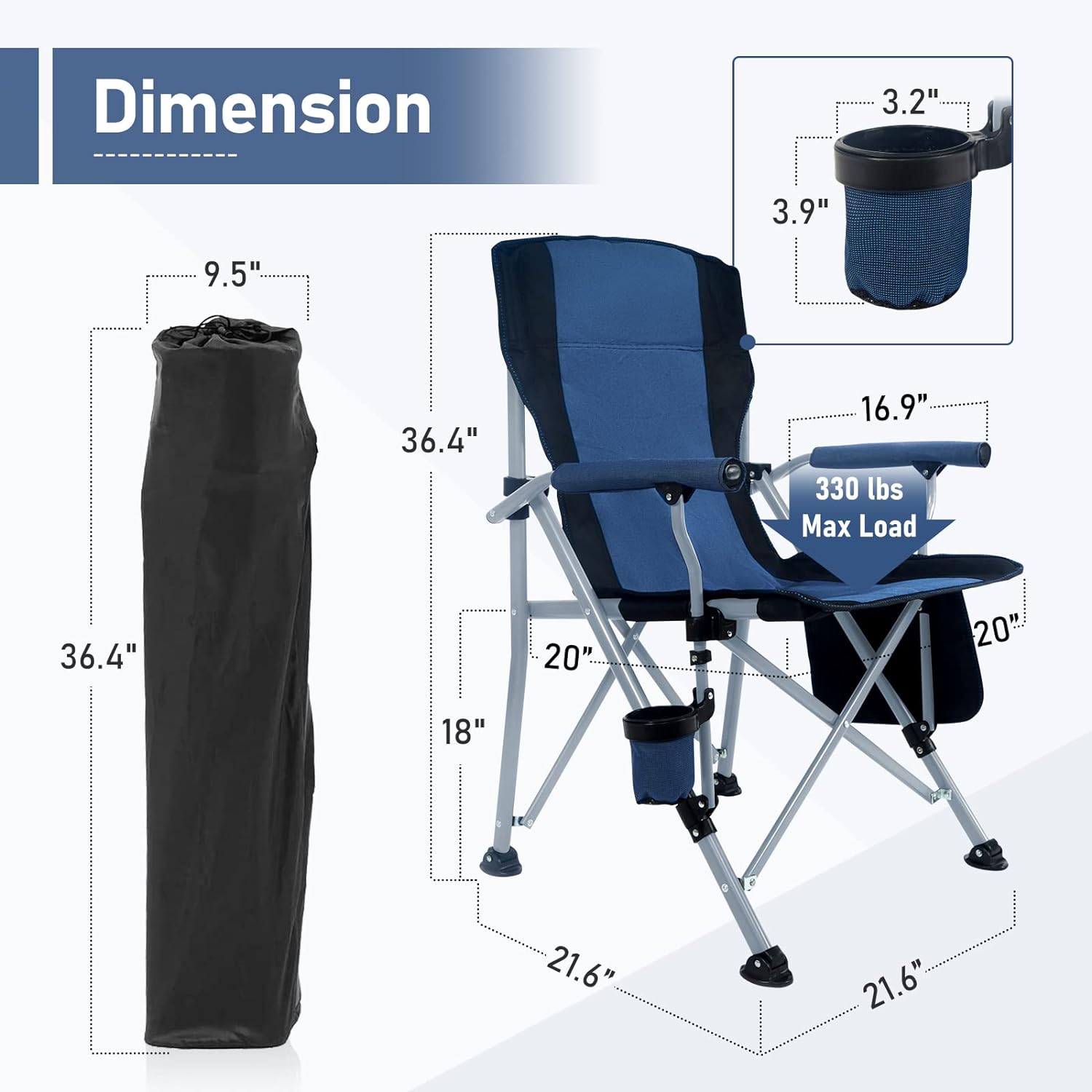Kursi Lipat Portabel Besar unt - Outdoor Camping Recliner Chairs ulasan dan harga