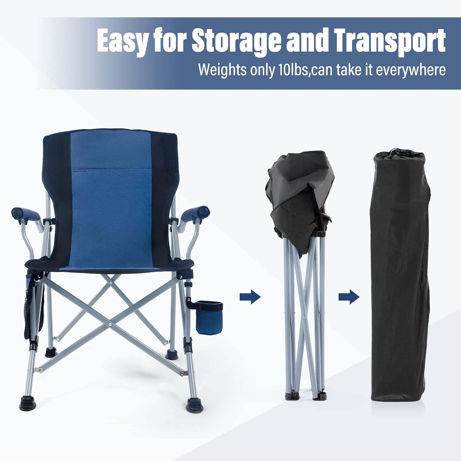 Kursi Lipat Portabel Besar unt - Outdoor Camping Recliner Chairs ulasan dan harga