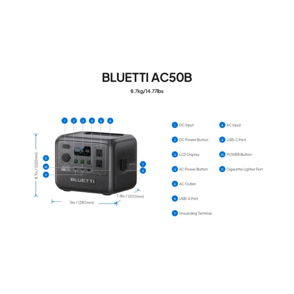 BLUETTI AC50B Pembangkit Listr - Outdoor Camping Kit ulasan dan harga