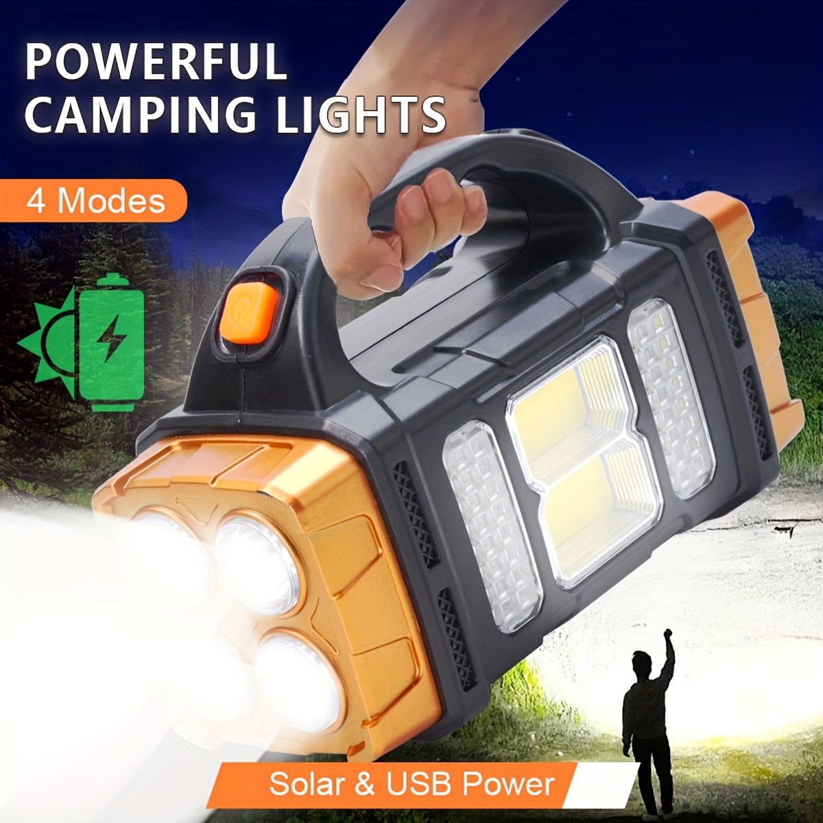 Senter LED Tenaga Surya Daya T - Outdoor Camping Adventure Lamp ulasan dan harga
