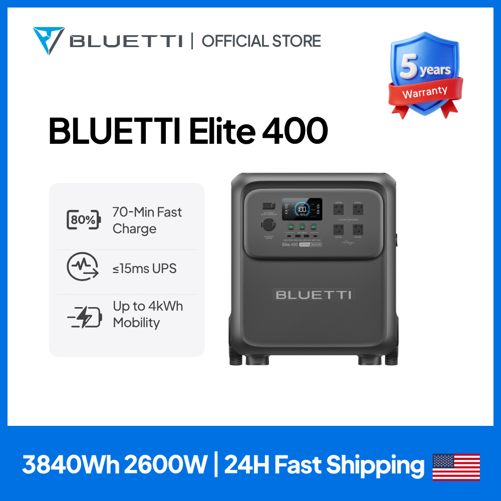 BLUETTI Elite 400 2600W 3840Wh - Outdoor Camping Van ulasan dan harga