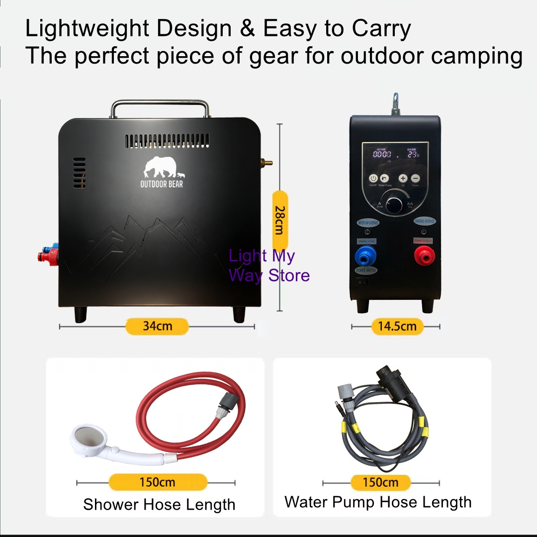 Pemanas Air Gas Portabel Luar  - Outdoor Camping Water Heater ulasan dan harga